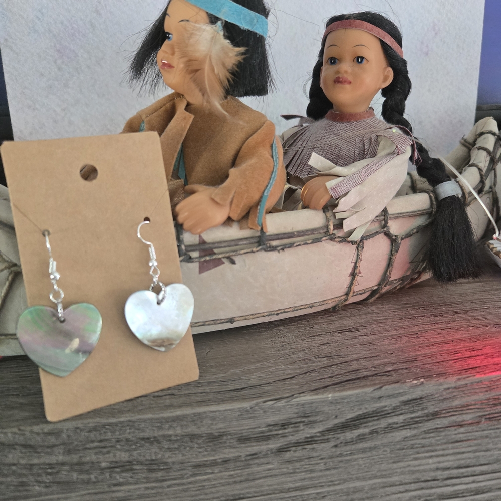 Heart-Shaped Silver Earrings
